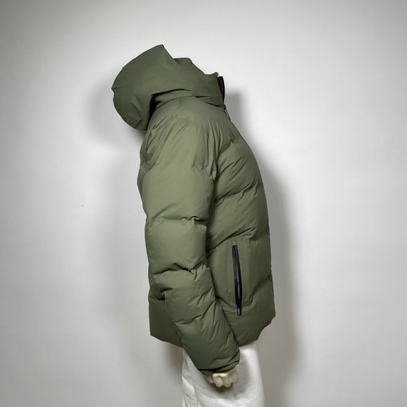 ARITZIA The Super Puff 2o Gunmetal Green Waterproof Jacket - Picture 5 of 8